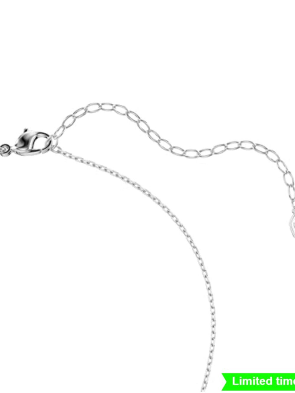 Dragonfly Motif Rhodium Finish Pendant Necklace with Crystal Pearl - Picture 3 of 6